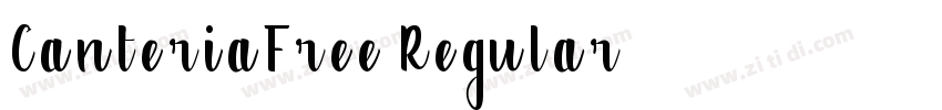 CanteriaFree Regular字体转换